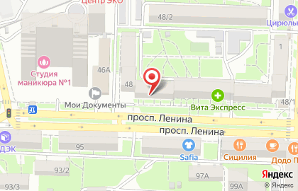 Рыболов на проспекте Ленина на карте