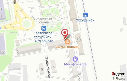 Столовая Сытый Боцман на Вокзальной площади на карте