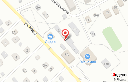 Маркова на улице Мира на карте