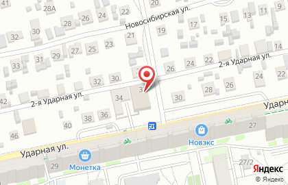Швейная мастерская на Ударной улице на карте