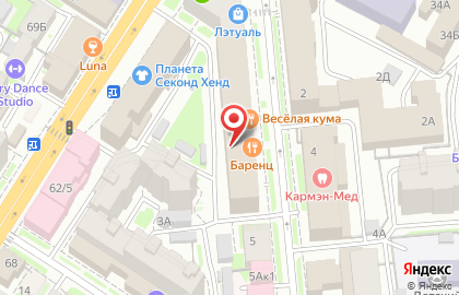 Карамель на Московской на карте