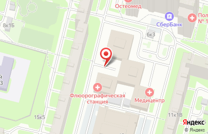 Арка на аллее Поликарпова на карте