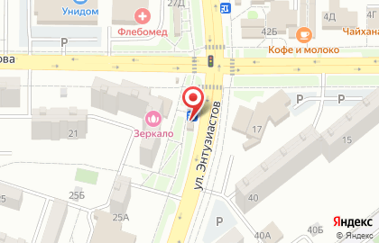 Фирменный магазин Наша курочка на улице Черникова на карте