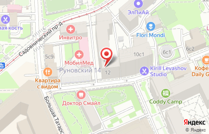 ОАО Мастер-банк в Руновском переулке на карте