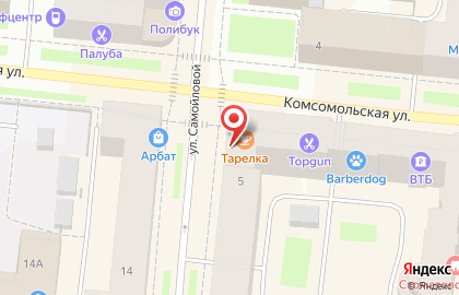 Кафе Шато на улице Самойловой на карте