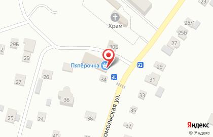Супермаркет Пятёрочка на Комсомольской на карте