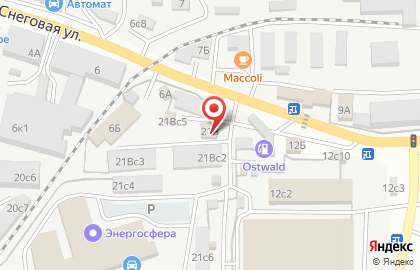 Автомастерская 9 бокс в Первореченском районе на карте