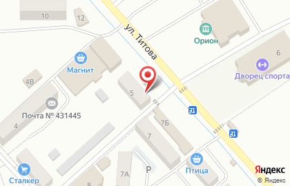 Парикмахерская Люкс в переулке Титова на карте