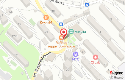 Магазин Школьник на улице Возрождения на карте