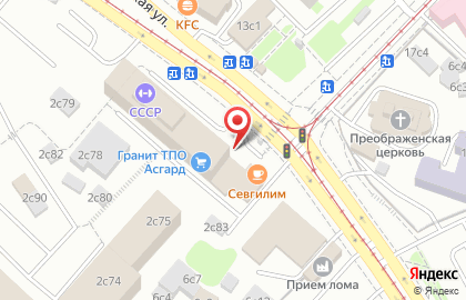 Киоск фастфудной продукции на Краснобогатырской улице на карте