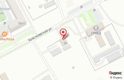 Магазин продуктов на Красноярской улице на карте