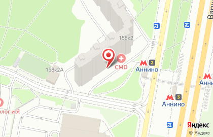Медицинская клиника CMD-Центр молекулярной диагностики на Варшавском шоссе на карте