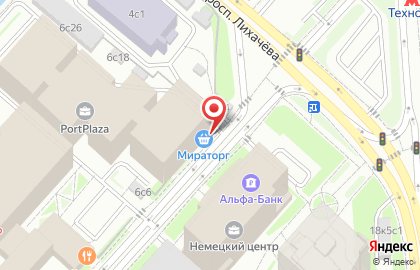 Супермаркет Мираторг в Москве на карте