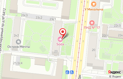 Супермаркет Пятёрочка в Москве на карте
