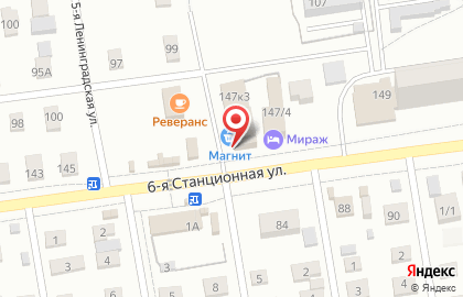 Аптека Фармакопейка на 6-ой Станционной улице на карте