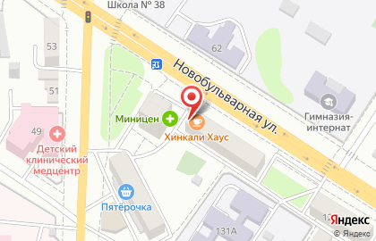 Кафе Хинкали Хаус на Новобульварной улице на карте