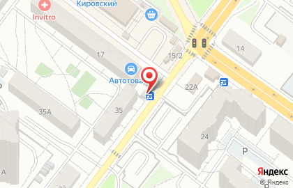 Магазин по продаже фруктов и овощей в Железнодорожном районе на карте