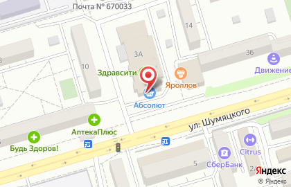 Магазин Абсолют в Улан-Удэ на карте