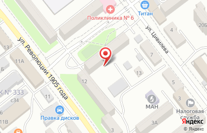 Библиотека №9 на Московской улице на карте