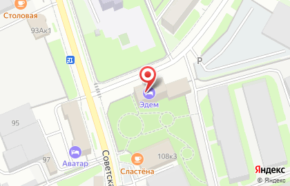 Гостиница Эдем в Пскове на карте