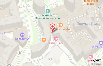 Школа танцев Креатив на метро Крестовский остров на карте