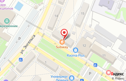SubWay на карте