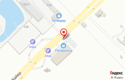 Продовольственный магазин на Промышленной улице на карте