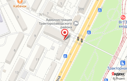 Ювелирный салон Gold Life в Тракторозаводском районе на карте