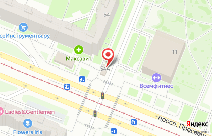 Магазин овощей и фруктов на проспекте Просвещения на карте