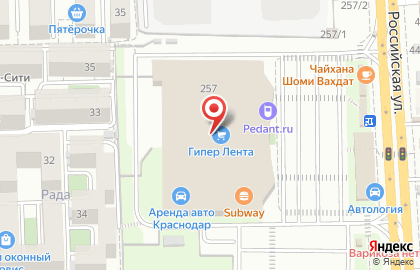 ОАО Банкомат, АКБ Абсолют Банк на Российской улице на карте