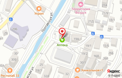 Магазин Мясной дворик в Центральном районе на карте
