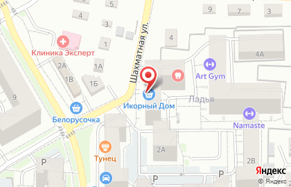 Фирменная сеть выгодных торговых точек Икорный Дом в Ленинградском районе на карте