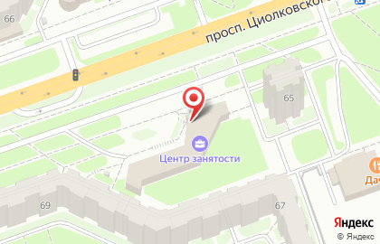 Центр занятости населения г. Дзержинска на проспекте Циолковского на карте
