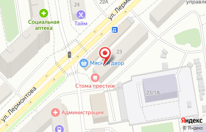Кафе-магазин Fish & beer на улице Лермонтова на карте