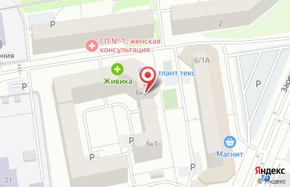 Магазин мясных полуфабрикатов Ермолинские продукты в Заречном проезде на карте
