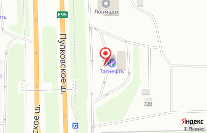 Автомойка Neste на Пулковском шоссе на карте