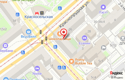 Лавка Жизни на Краснопрудной улице на карте