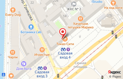Городской ресторан Токио-city в Адмиралтейском районе на карте