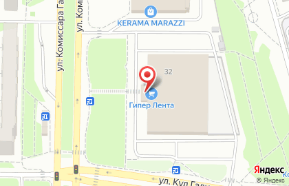 Миг сервис на улице Комиссара Габишева на карте