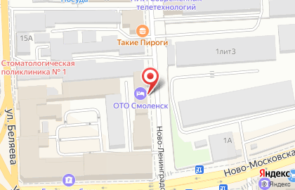 Ресторанно-гостиничный комплекс Versal в Смоленске на карте