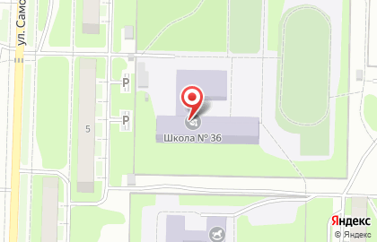 Школа №36 на улице Самохвалова на карте