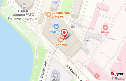 Магазин восточных сладостей в Петродворцовом районе на карте