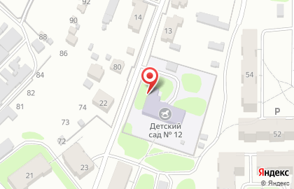 Детский сад №12 в Костроме на карте