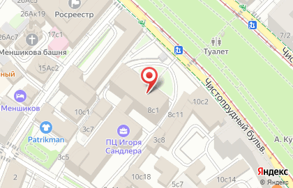 Банкомат ВТБ на Чистопрудном бульваре на карте