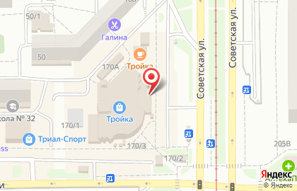 Торговый центр Тройка в Орджоникидзевском районе на карте