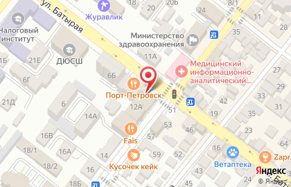 Страховая компания Согаз в Махачкале на карте