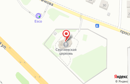 Храм в честь Преподобного Сергия Радонежского на проспекте Капитана Рачкова на карте