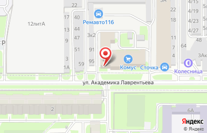 АВК на улице Академика Лаврентьева на карте