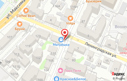Кондитерский магазин Самарские конфеты на улице Ленинградской на карте