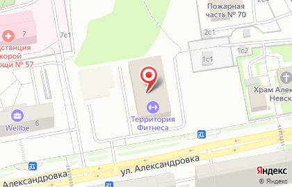 Территория Фитнеса в Зеленограде на улице Александровка на карте